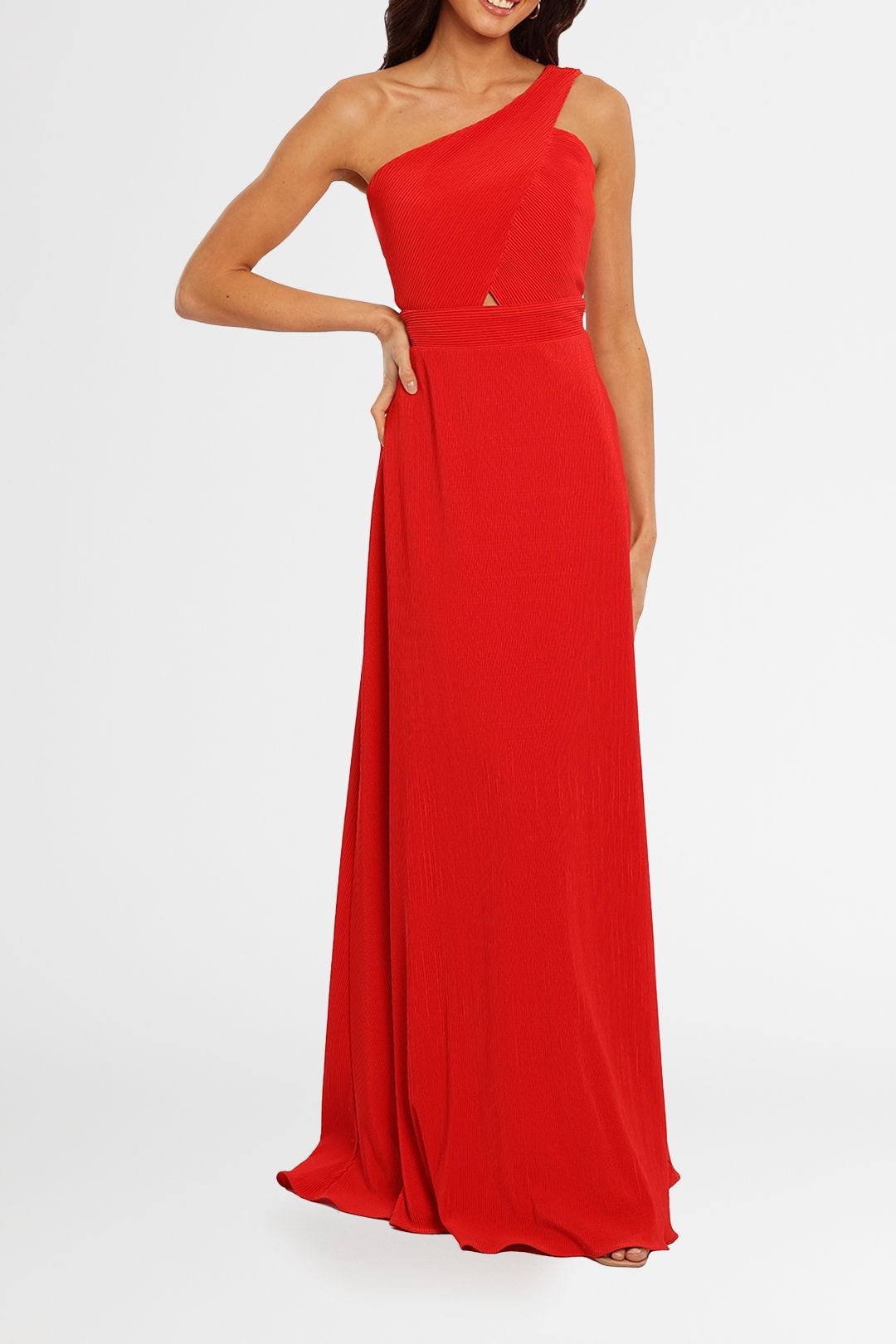 Dior Gown Red Langhem cutout