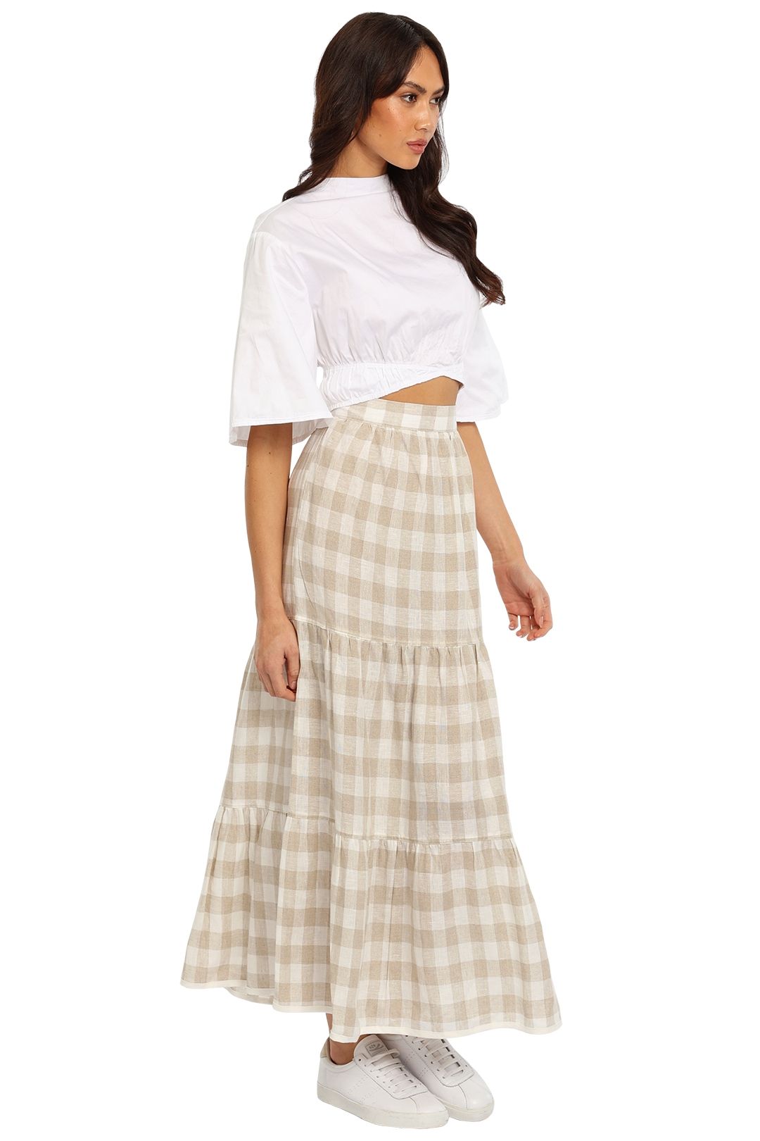 Dusty Skirt in Beige Marle