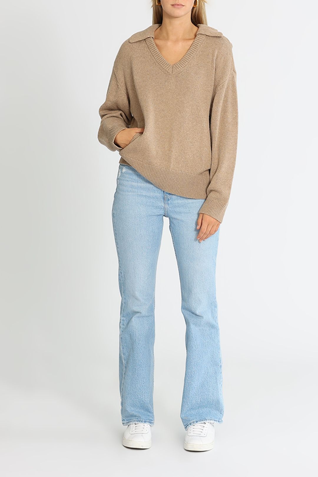 Elka Collective Lucien Knit Camel Pockets