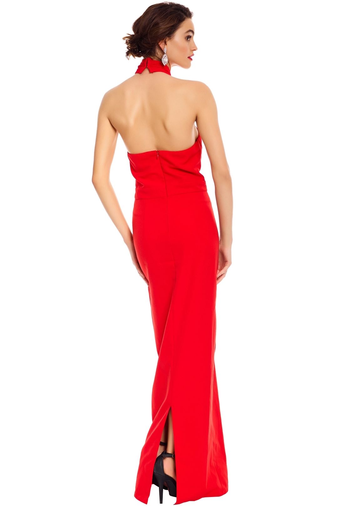 Elle Zeitoune - Winona Red Gown - Red - Back