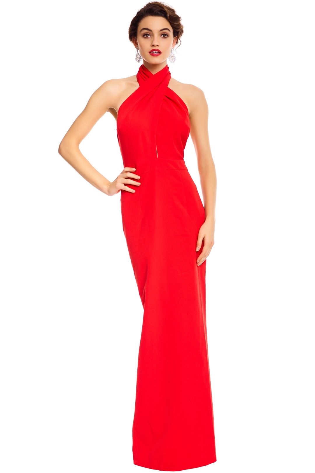 Elle Zeitoune - Winona Red Gown - Red - Front