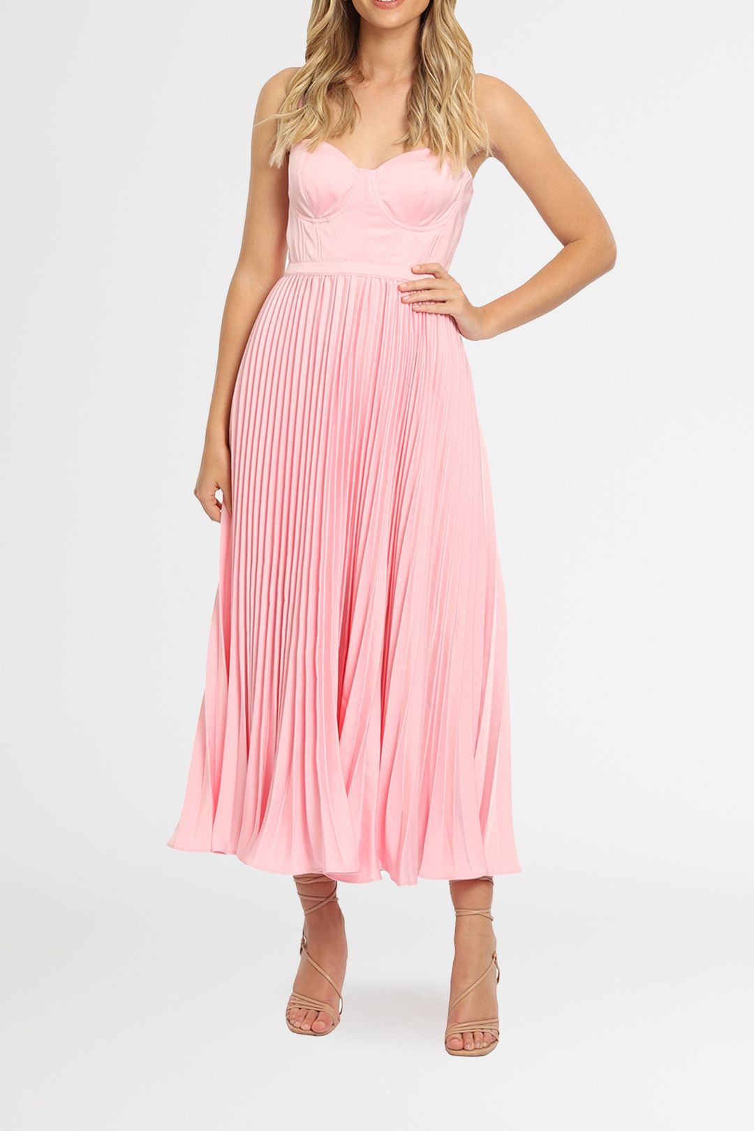 Image of Elle Zeitoune - Bustier Midi - Pink