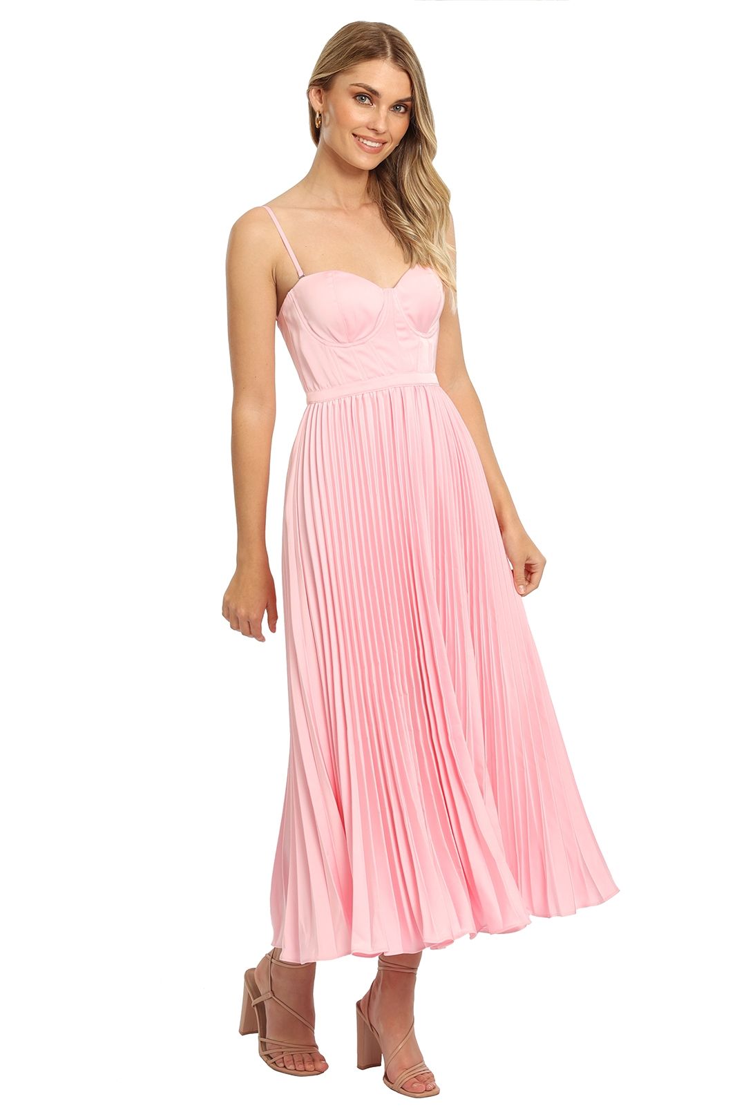 elle zeitoune scoop neck aline midi