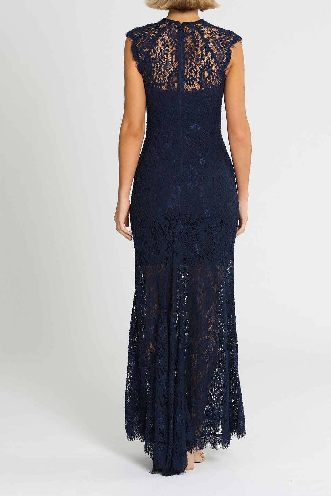 Elle Zeitoune Demi Gown Navy Sleeveless