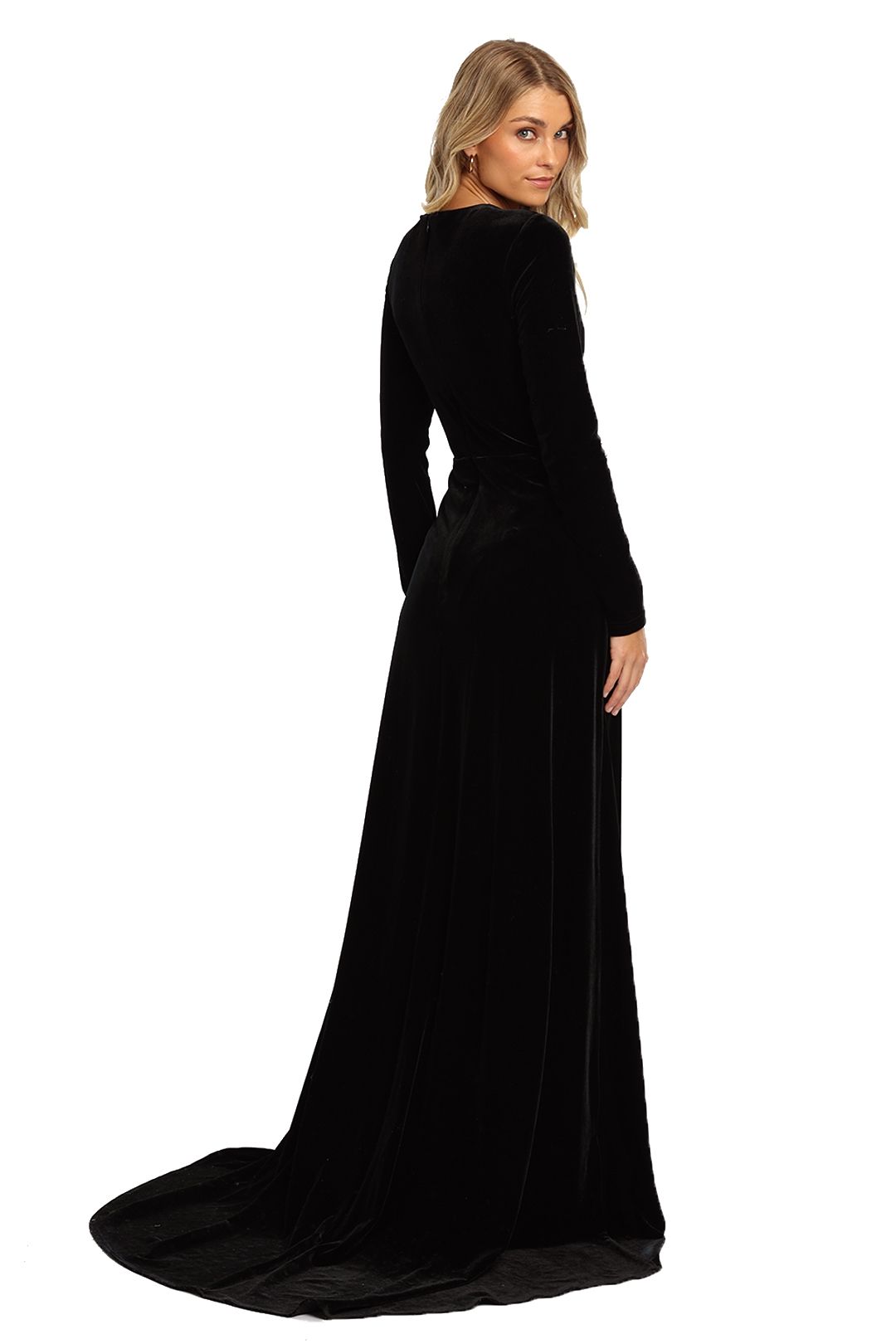 fontaine green velvet gown by elle zeitoune