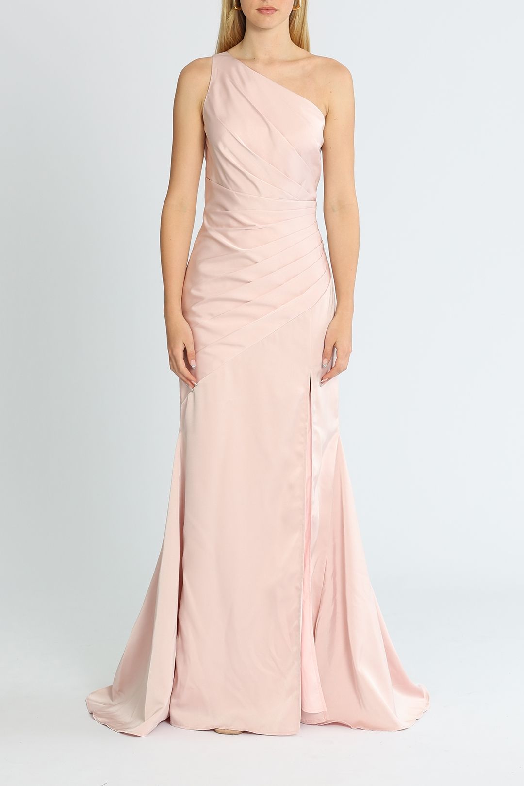 Elle Zeitoune One Shoulder Dress Draped