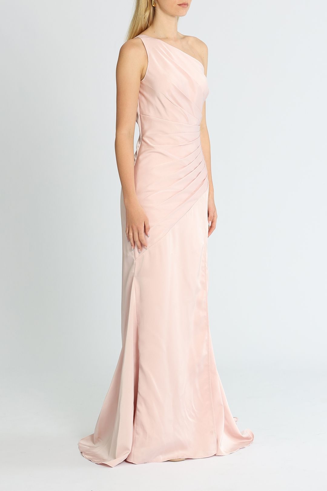 BRAZZAVILE ONE SHOULDER DRESS