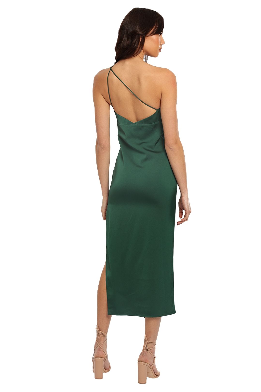 Elle Zeitoune One Shoulder Midi Drapped