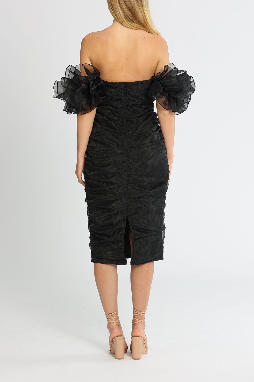 elle zeitoune scoop neck aline midi