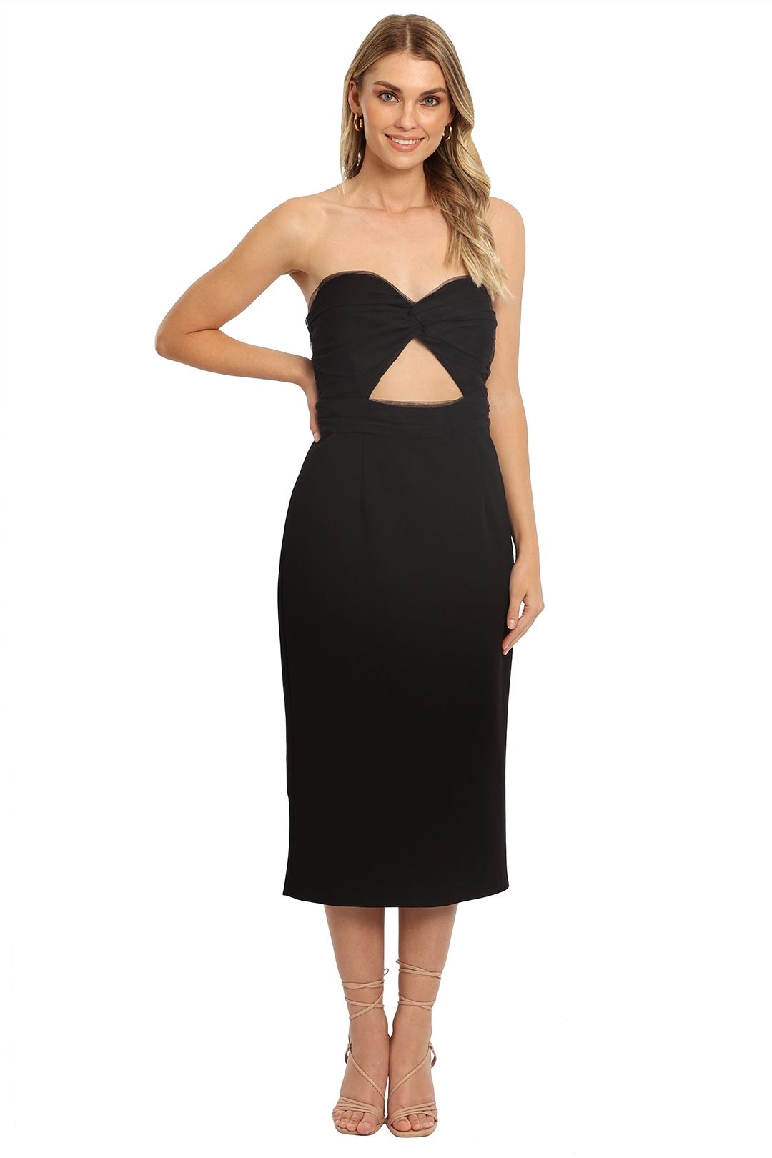 Image of Elle Zeitoune - Strapless Cut Out Dress