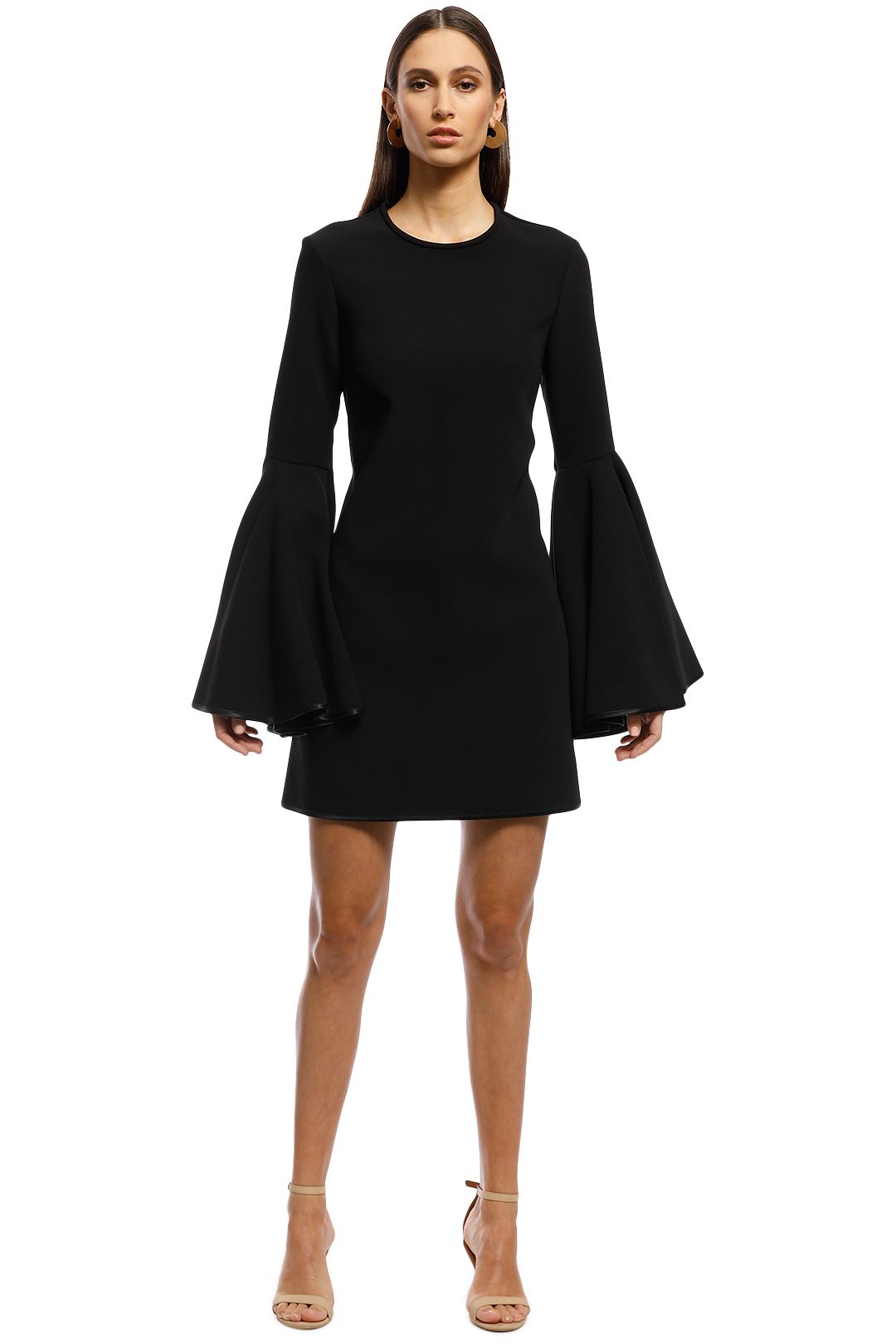 Ellery - Dogma Flare Sleeve Mini Dress - Black - Front