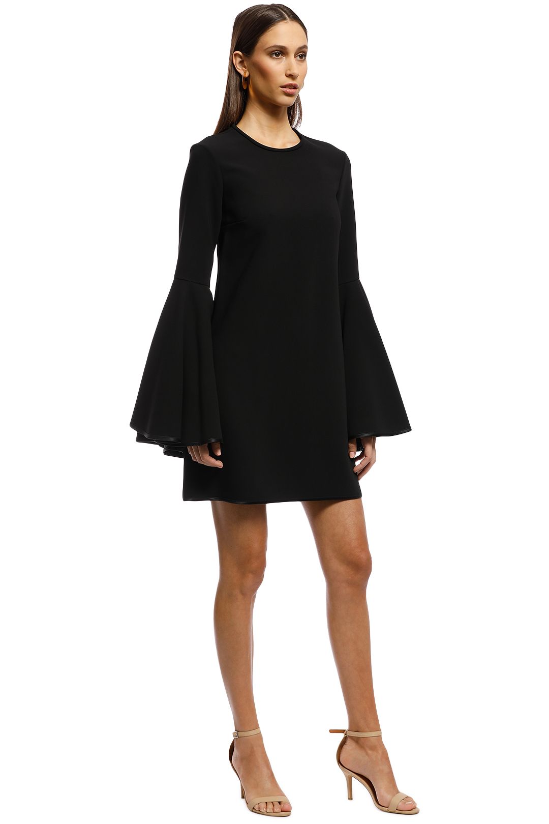 Ellery - Dogma Flare Sleeve Mini Dress - Black - Side