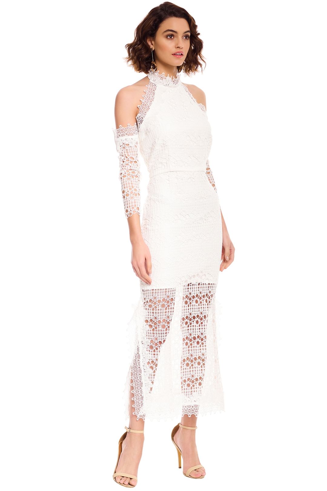 Ensemble Dress in White by Elliatt for Hire GlamCorner