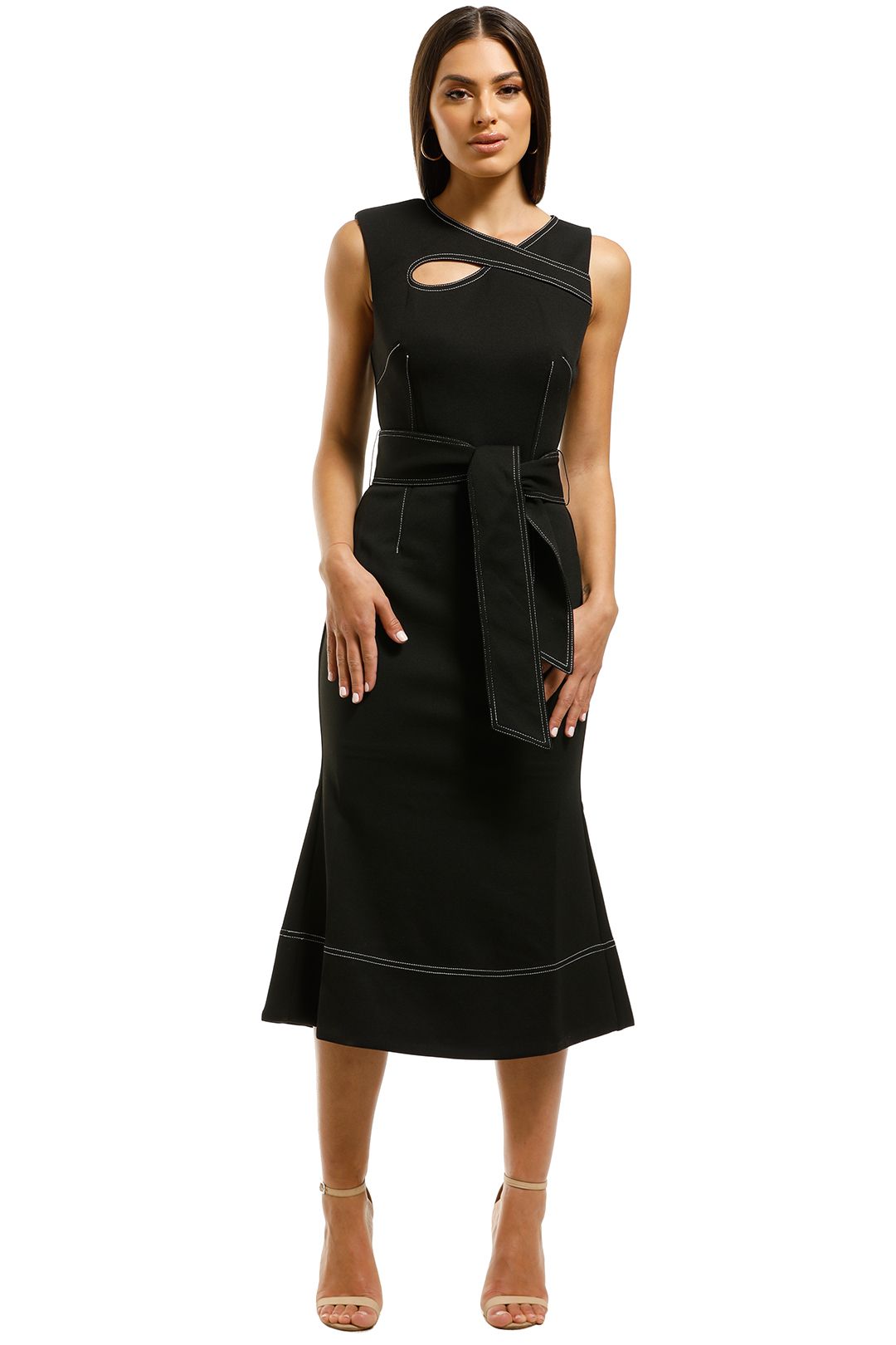 Elliatt-Chiara-SleevelessDress-Navy-Front