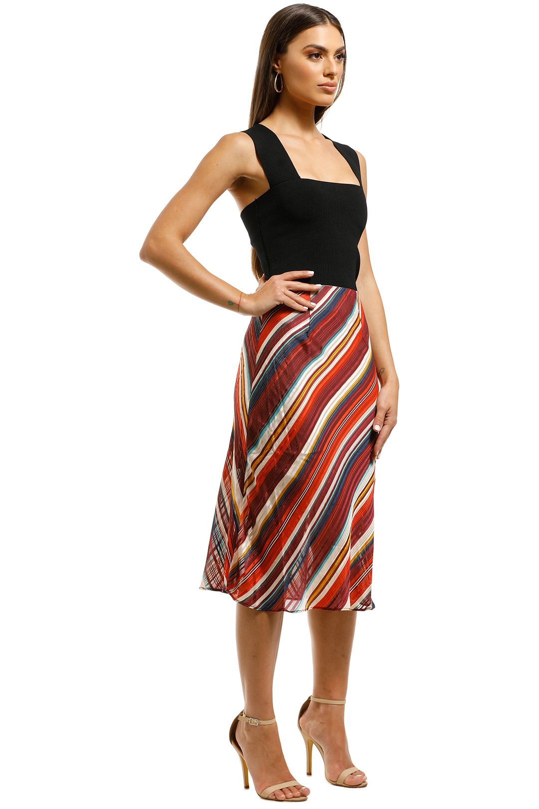 Elliatt-Edie-Skirt-Stripe-Multi-Side