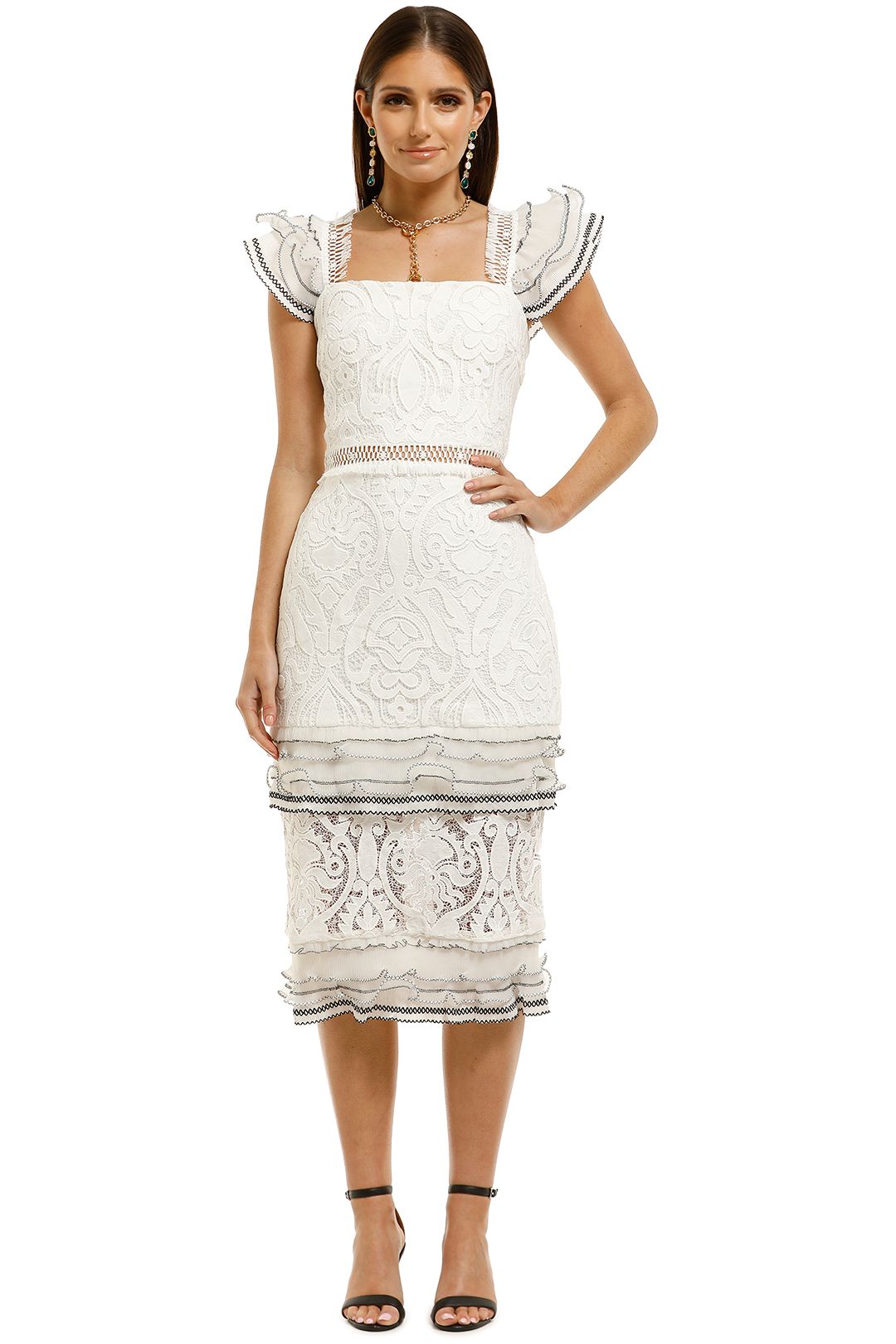 Elliatt-Esme-Dress-White-Front