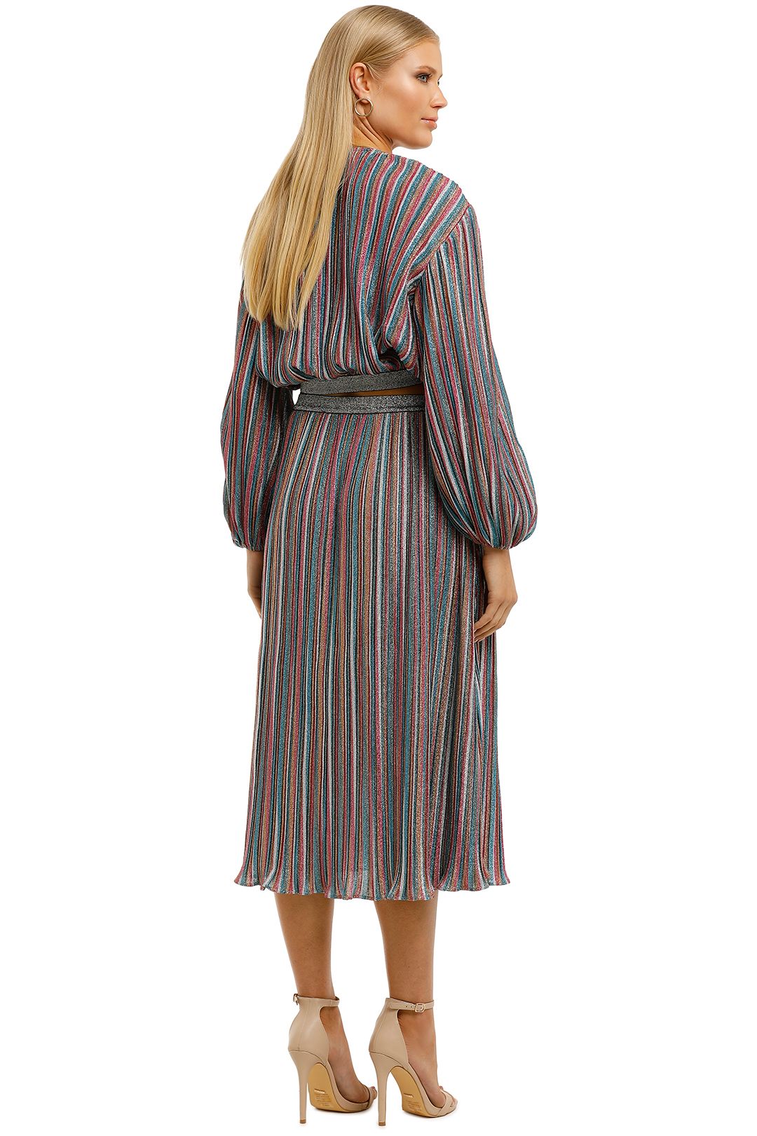 Elliatt-Fleur-Top-and-Skirt-Set-Multi-Stripe-Back