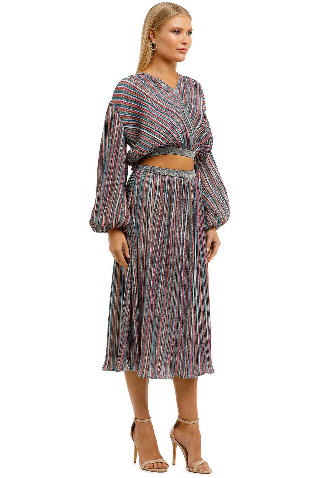 Elliatt-Fleur-Top-and-Skirt-Set-Multi-Stripe-Side