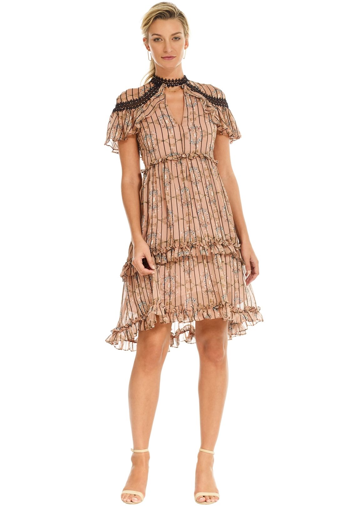 Elliatt - Matinee Dress - Blush Floral - Front