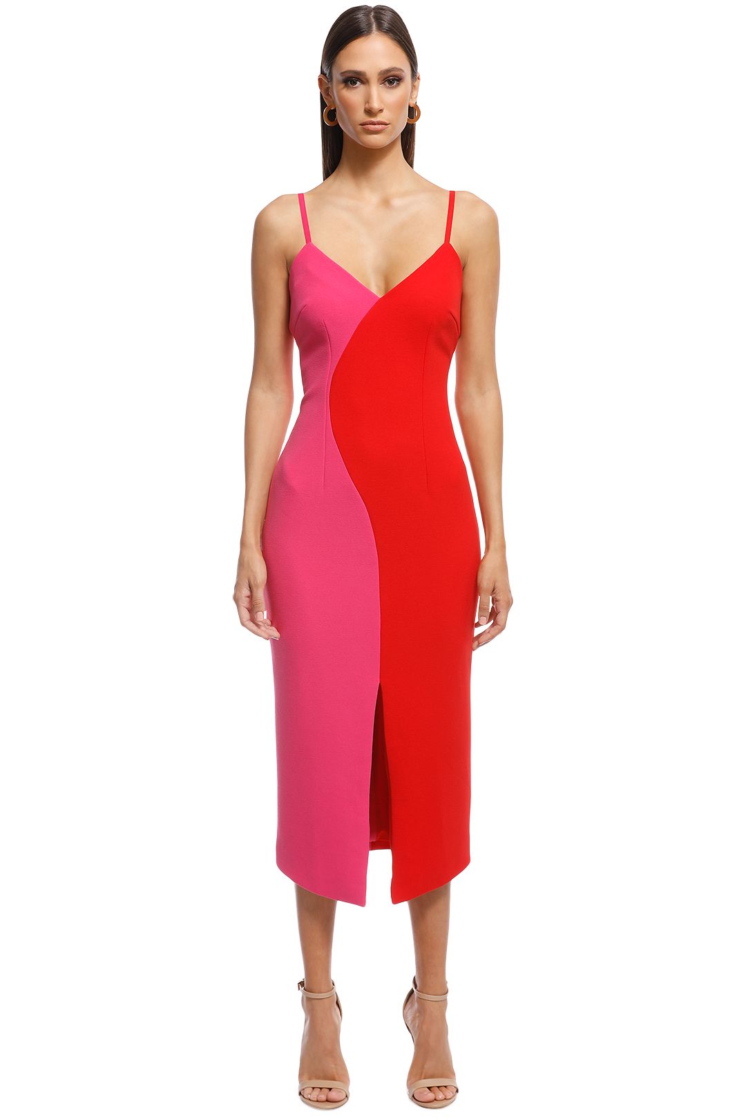 bittersweet flounce midi dress