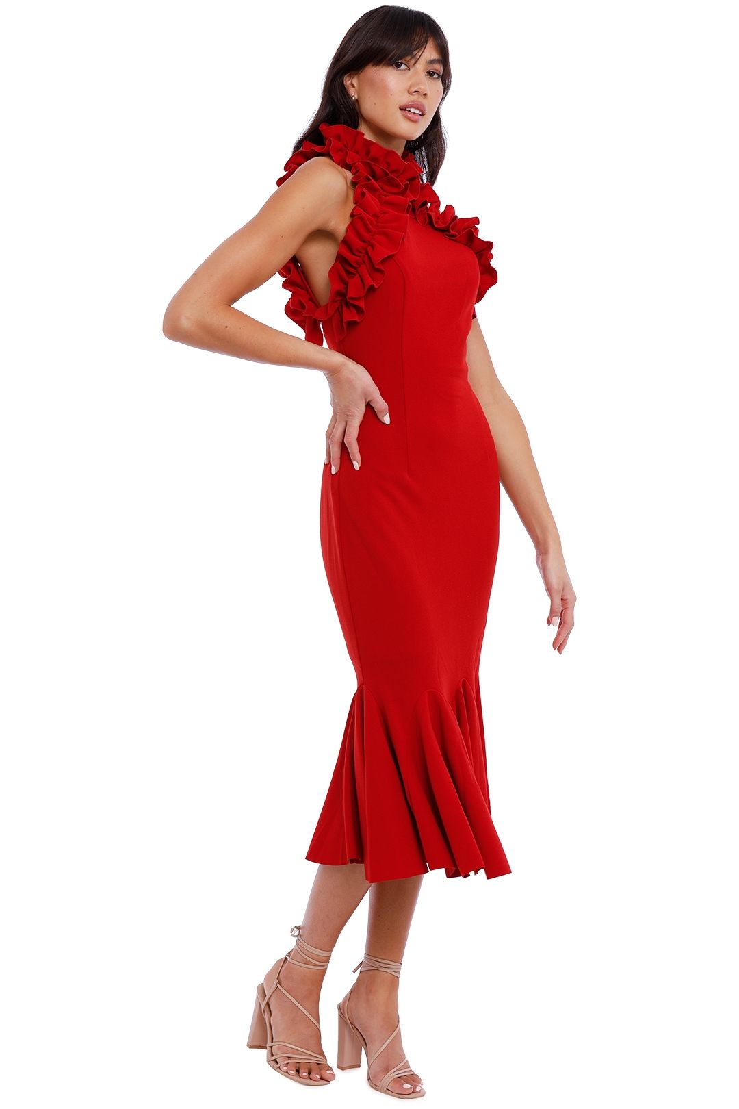 Elliatt Composure Dress Scarlet midi