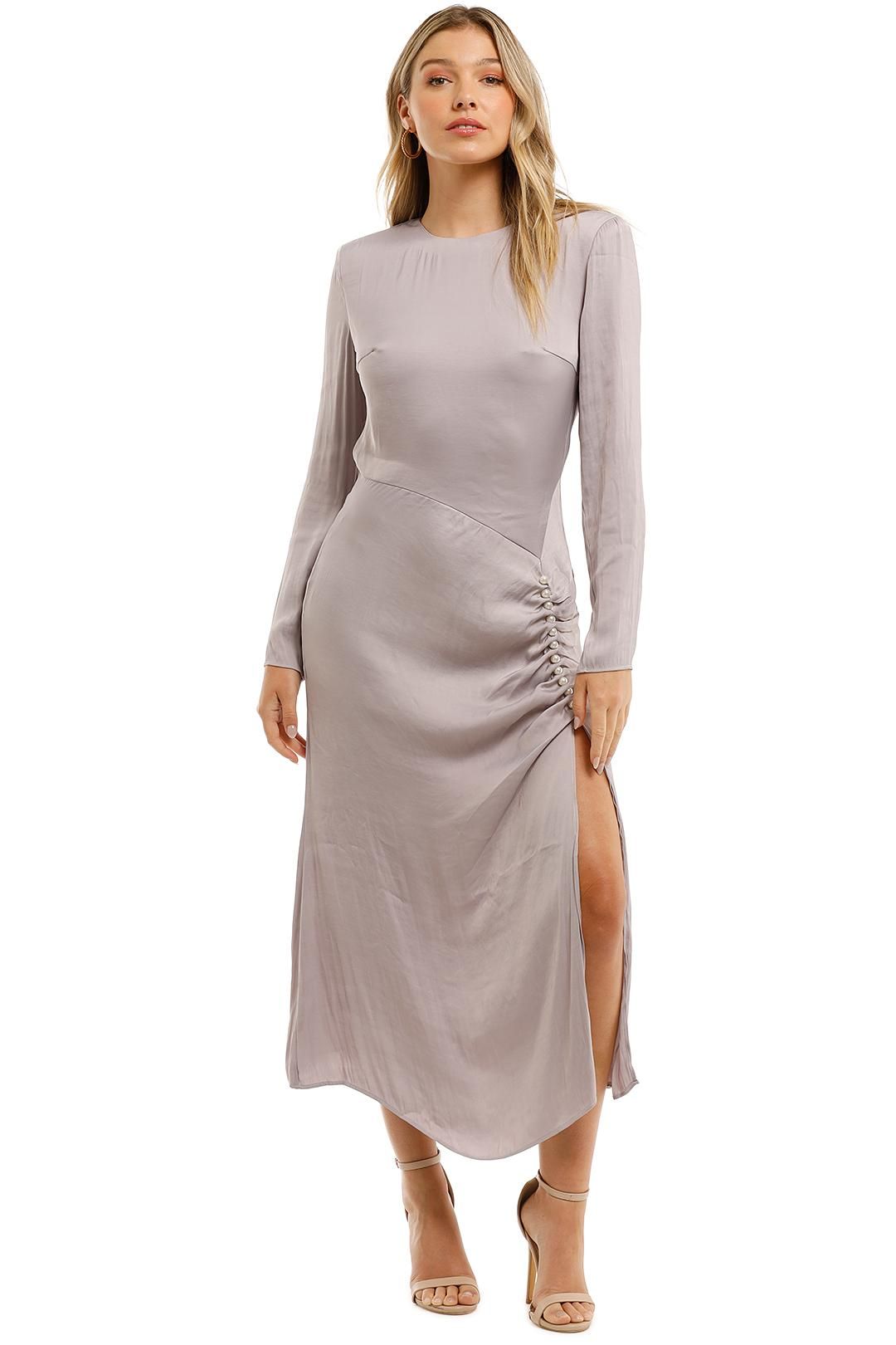 Elliatt Ministry Dress Grey Midi Split