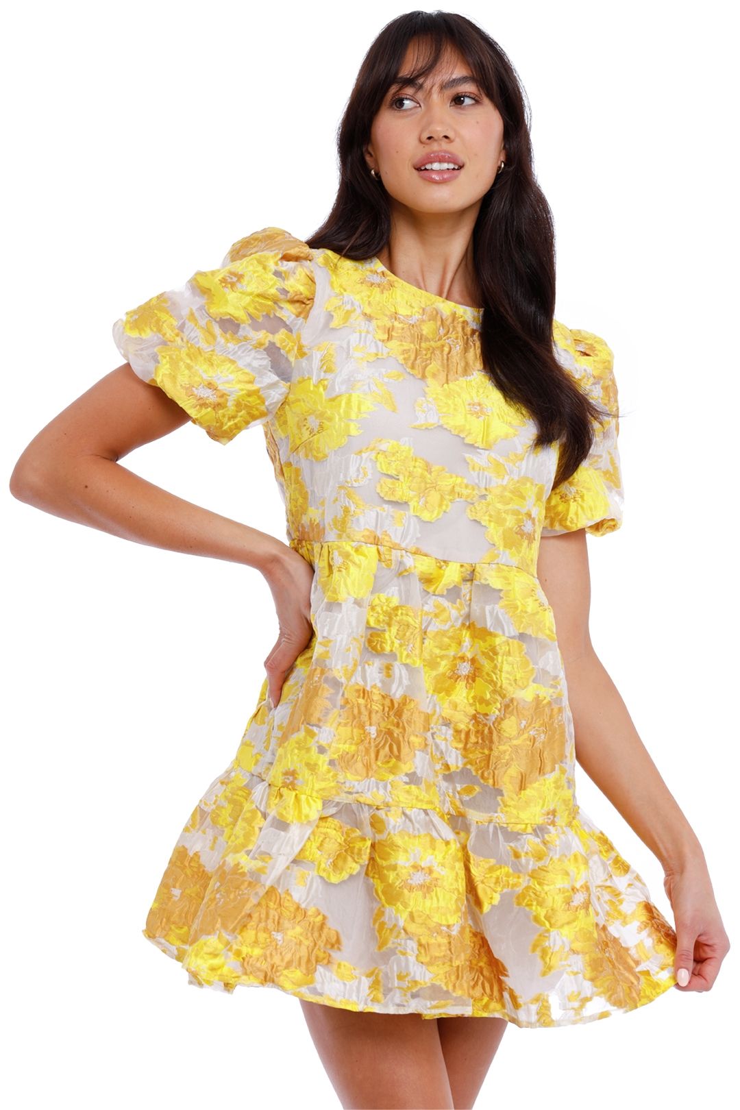 Elliatt Progressive Dress Marigold floral