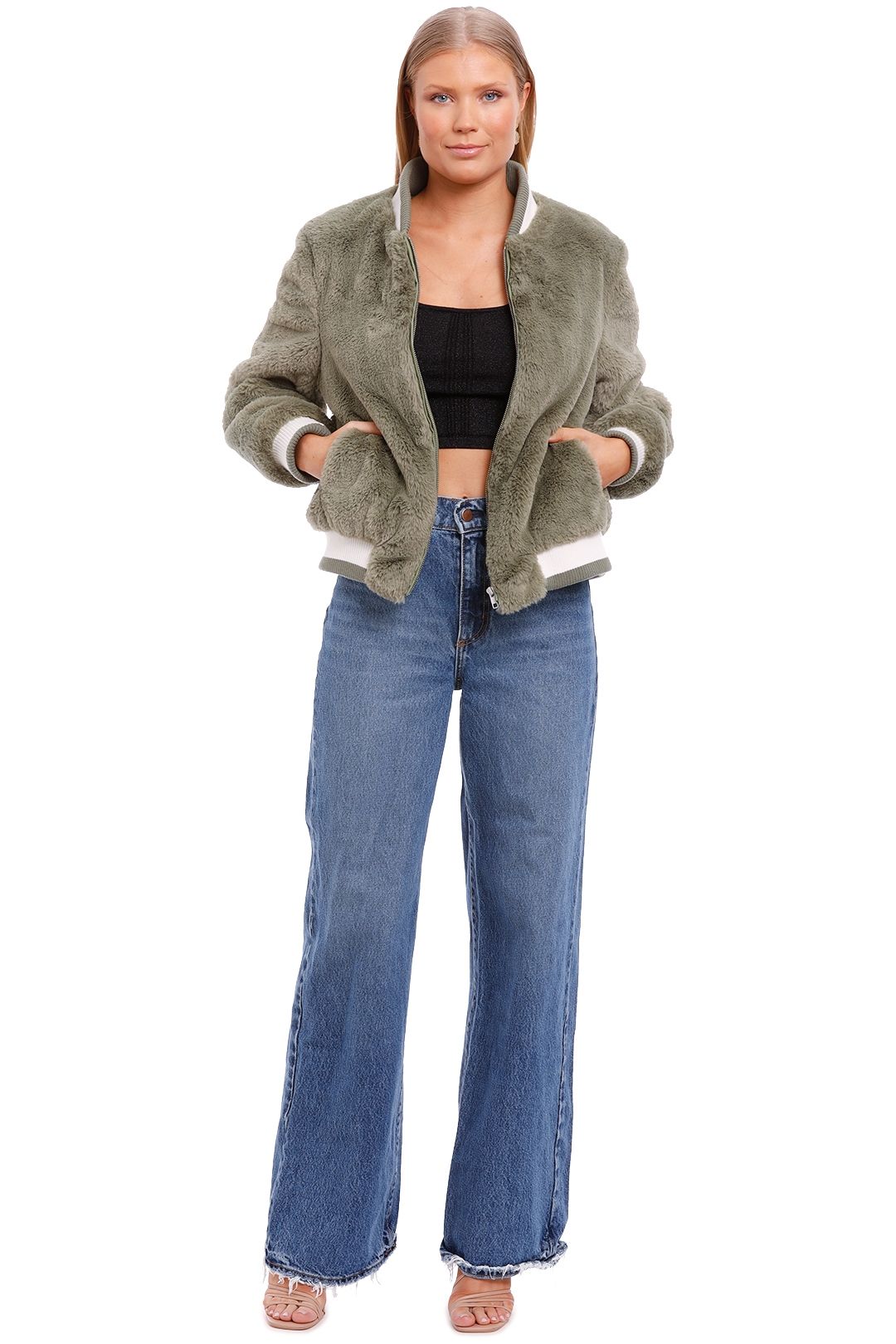 Hire Essential Faux Fur Bomber Jacket | Ena Pelly | GlamCorner