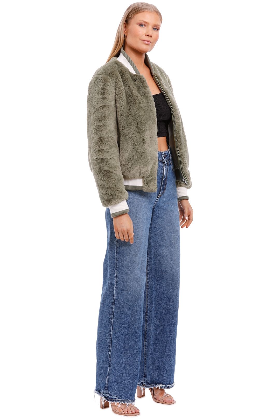 Faux Fur Bomber Jacket | Ena Pelly 