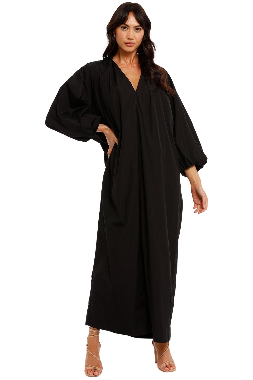 Esse Collected Midi Dress V Neckline