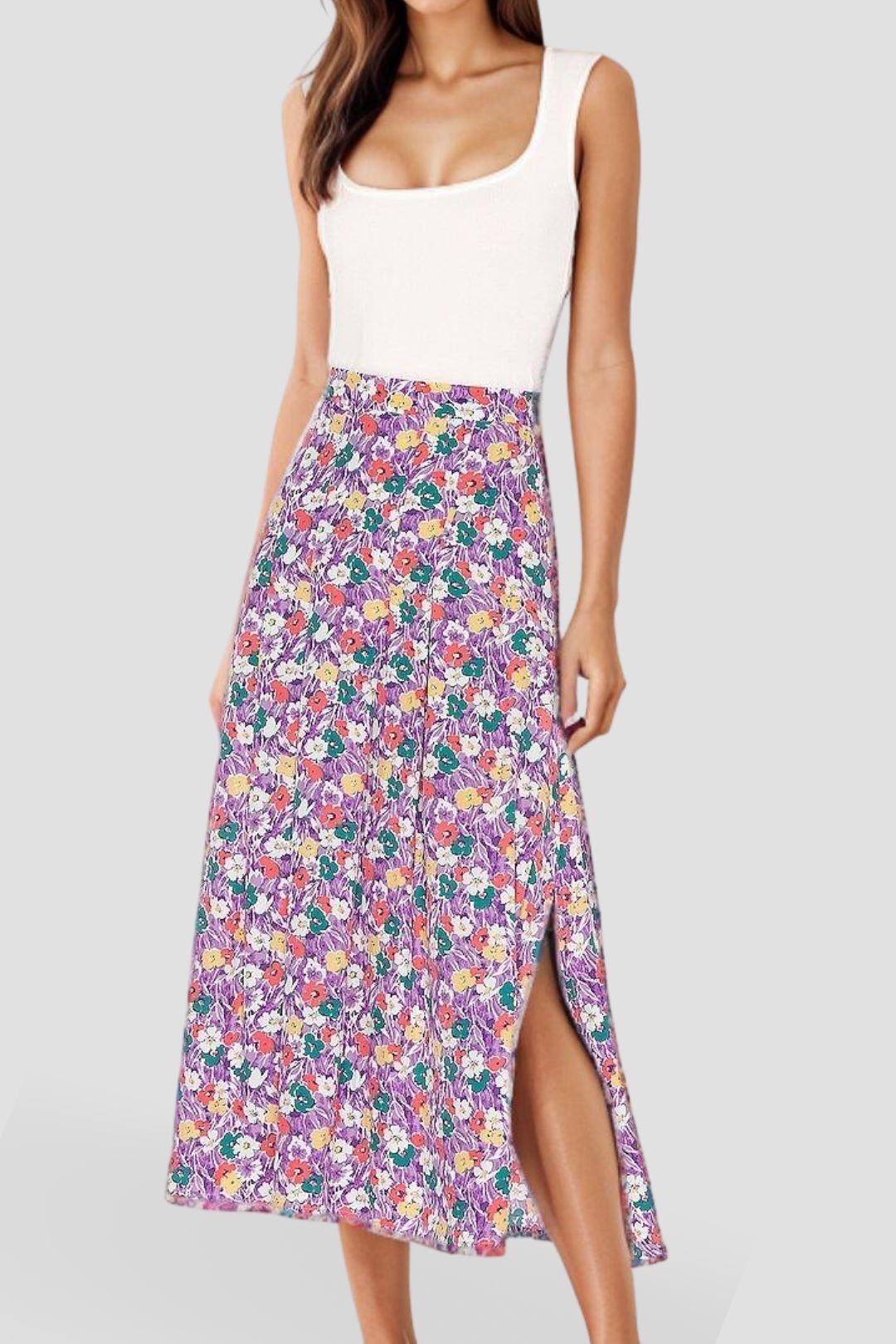 Faithfull Cuesta Midi Skirt Nefeli Floral Print