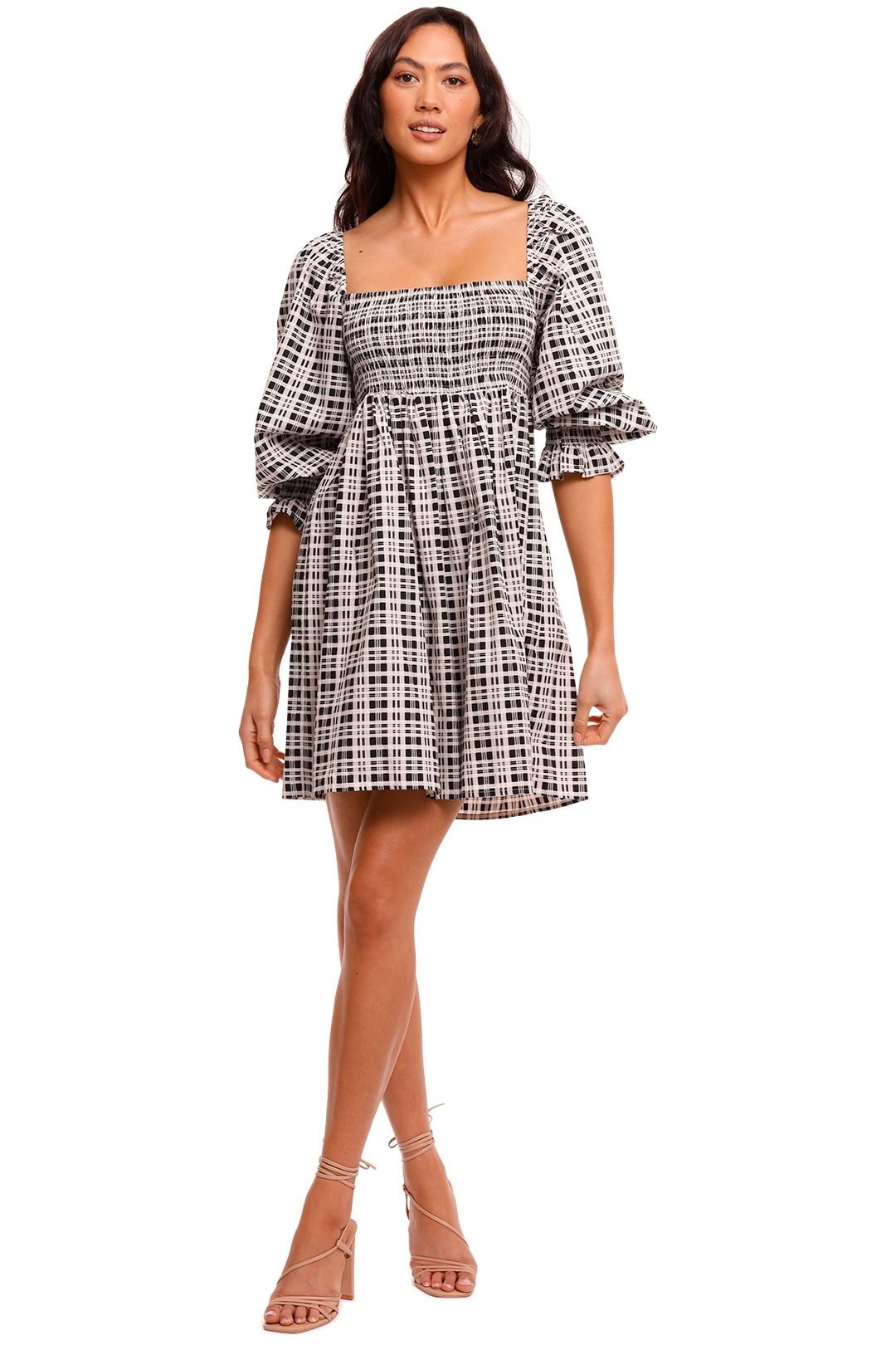 Faithfull Delano Check Mini Dress