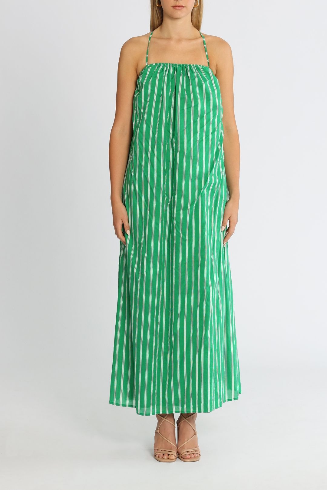 Faithfull Illias Maxi Dress Maya Stripe Print