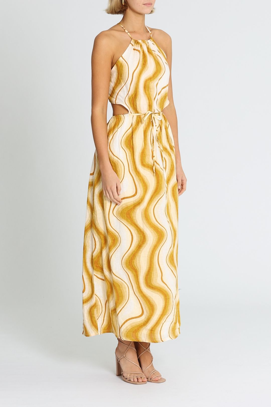 Faithfull La Piedra Maxi Dress Cutout