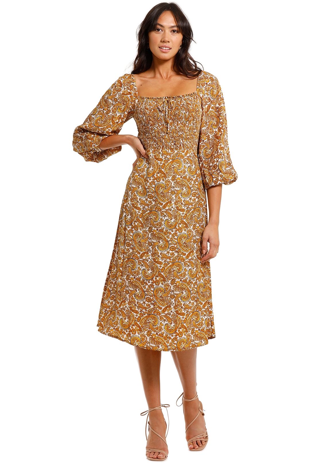 Faithfull La Romarine Midi Dress