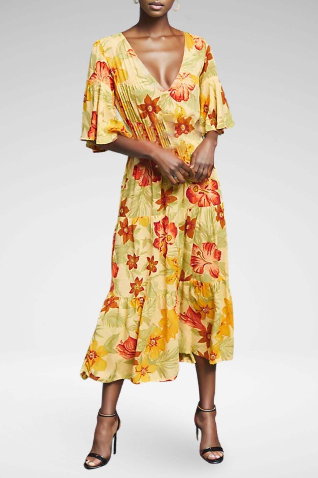 Faithfull Lotta Wrap Dress Ocho Rios Floral