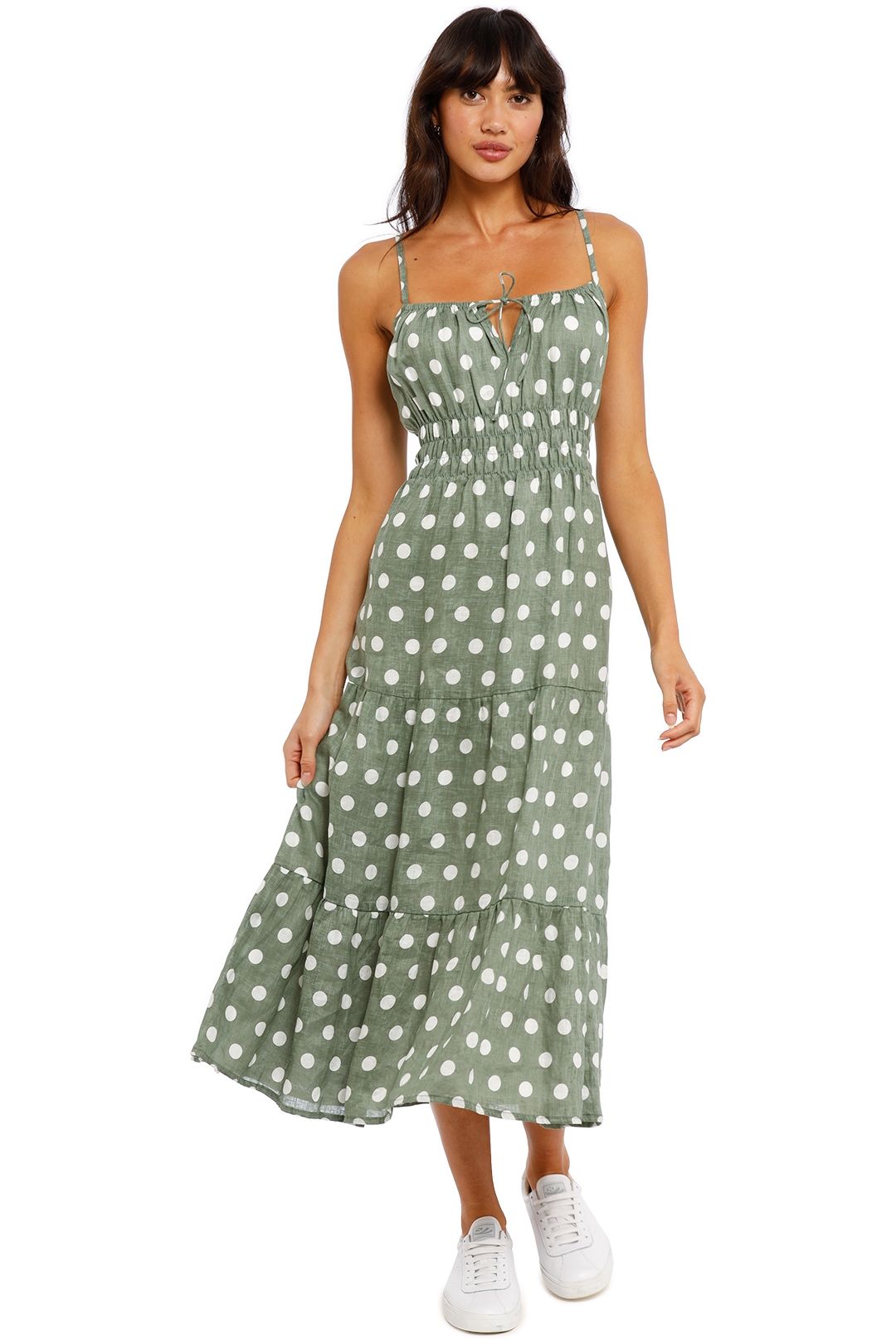 Faithfull Shaloom Midi Dress Polka Dot