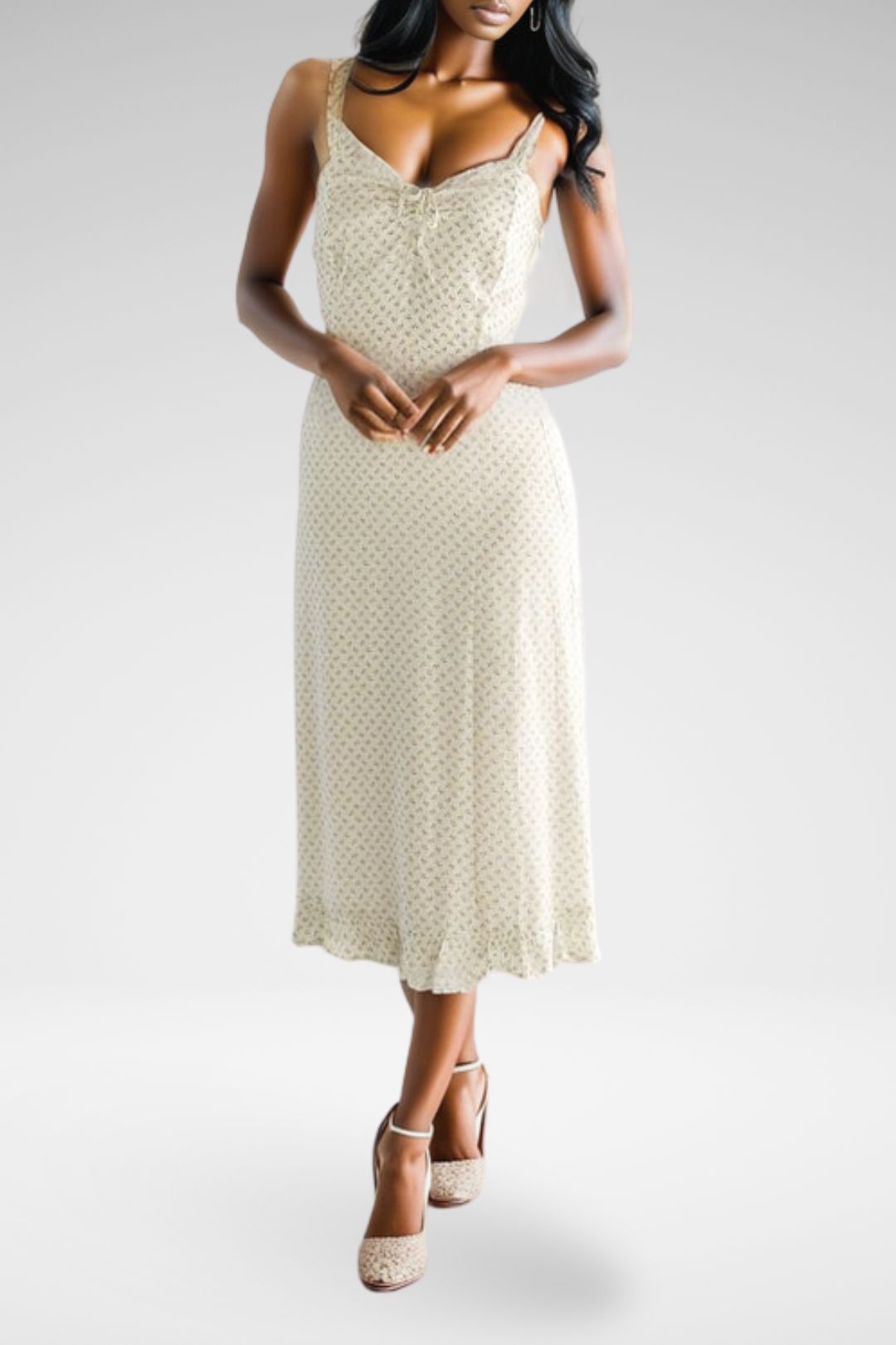 Faithfull Videlio Midi Dress In Jardin Floral Print