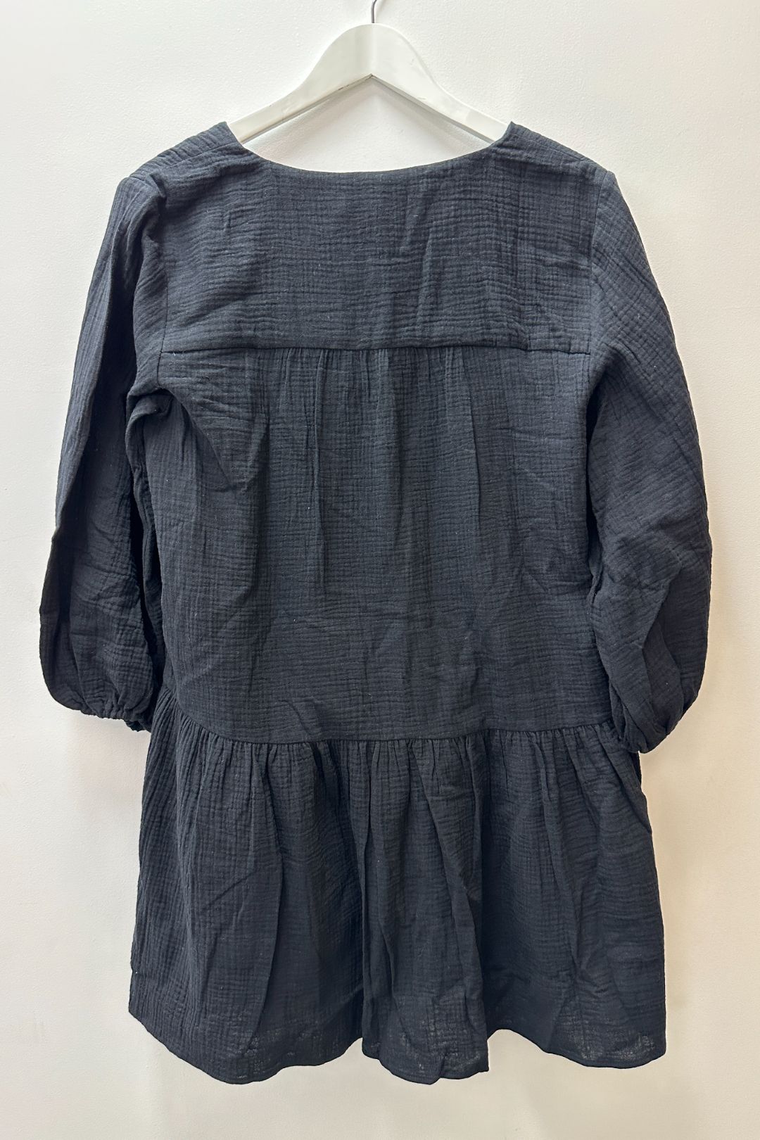 Seafolly Fallow Textured Cotton Cover Up in Black