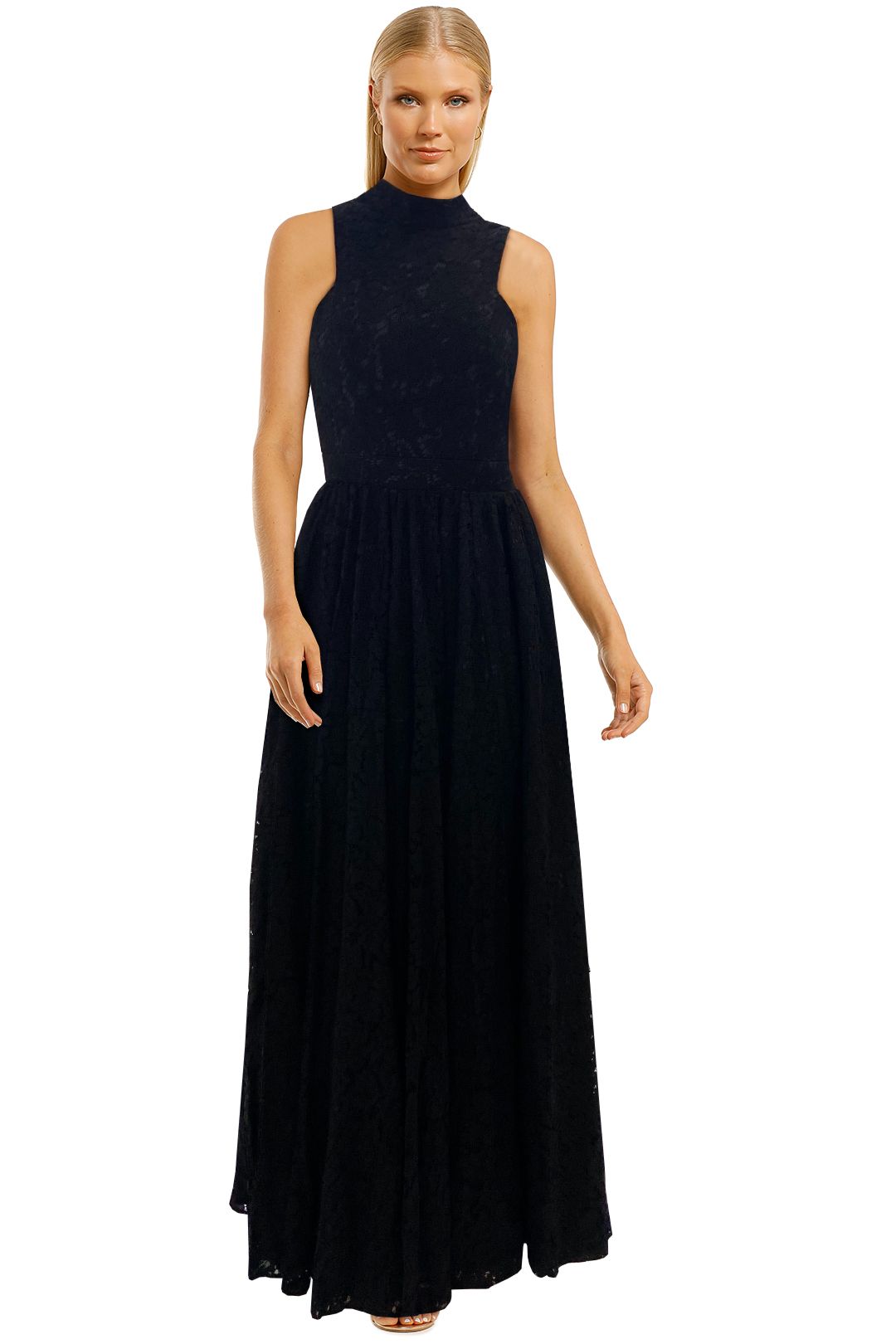 Fame-and-Partners-Tabitha-Dress-Black-Lace-Maxi-Dress-Front