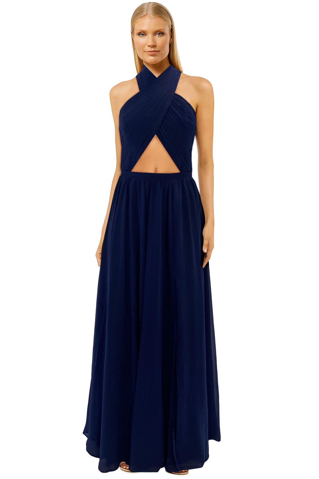 Wired Heart in Navy Maxi Dress by Fame & Partners to Buy | GlamCorner