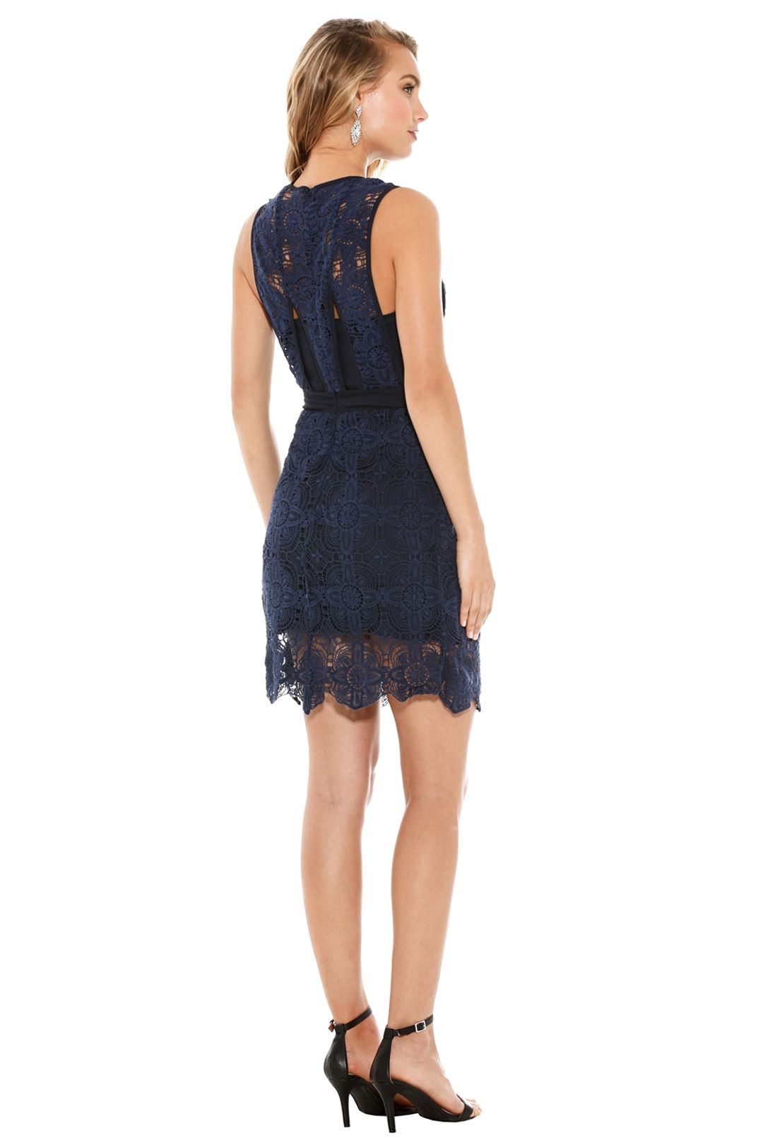 Fame And Partners - Midnight Fling Dress - Blue - Back