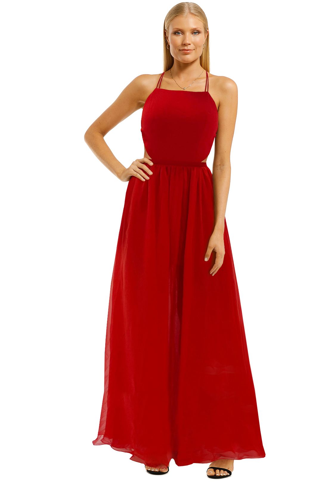 Fame-and-Partners-Mildred-Dress-Red-Maxi-Dress-Front