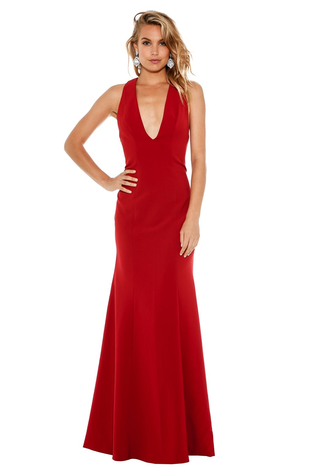 Fame & Partners - Pavo Dress - Red - Front