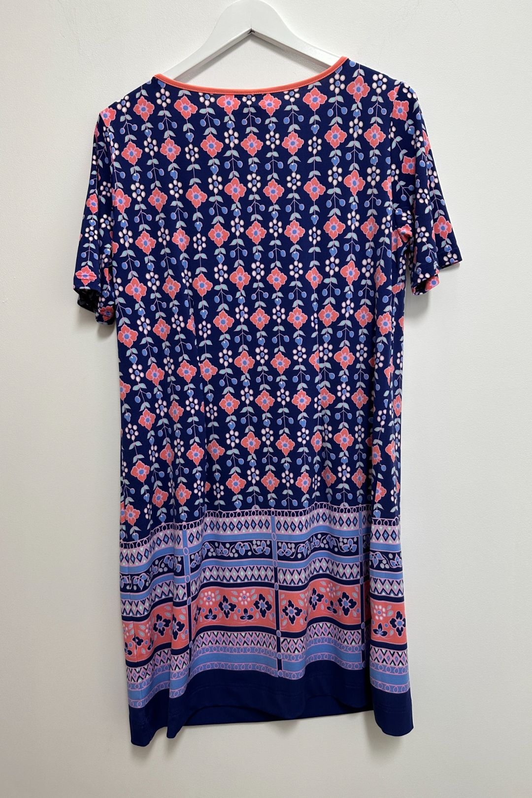 Stonewashed Embroidered Sleeveless Two Pocket Boho Cami Shift Dress Leela
