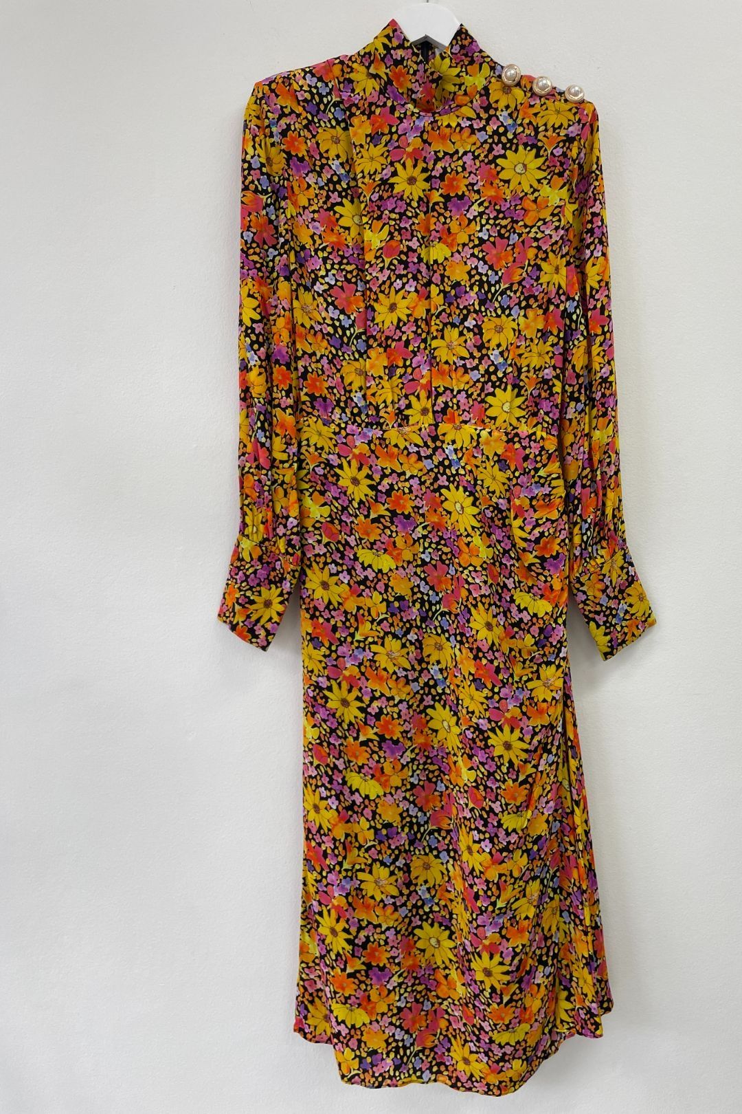 Rebecca Vallance - Floral Arles LS Midi Dress