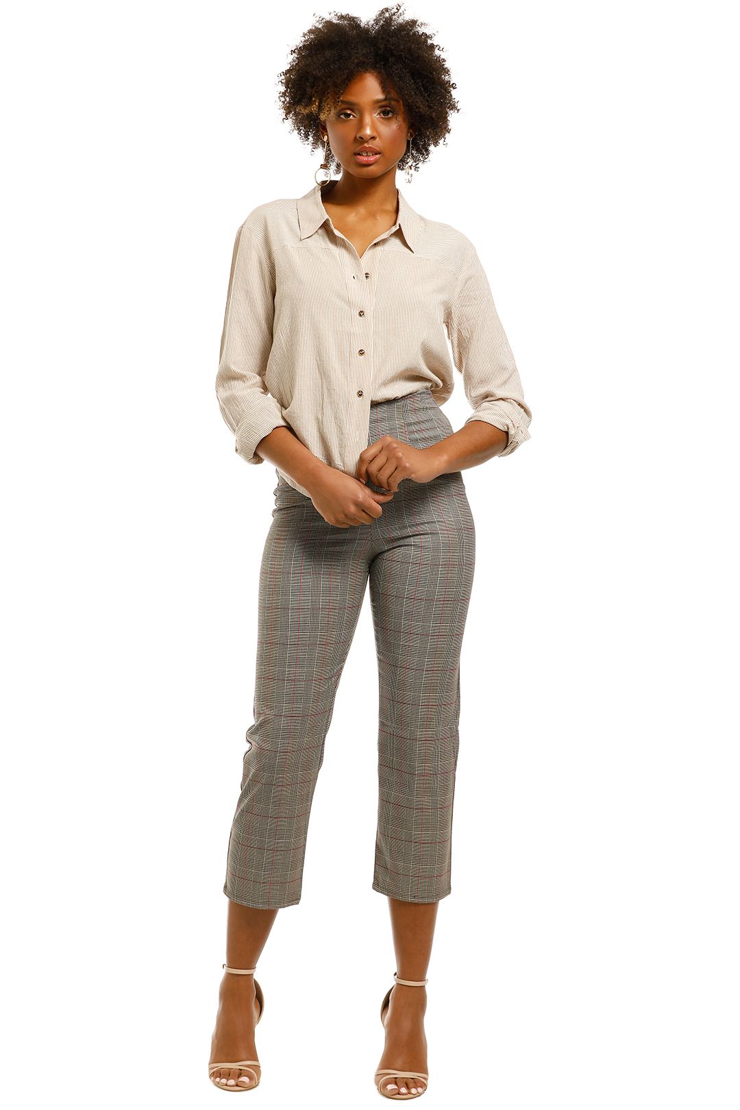 Flynn-Skye-Parker-Pant-Plaid-Pink-Front