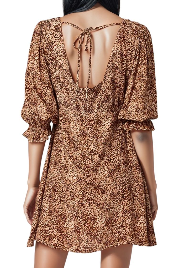 Faithfull - Fontane Mini Dress Charlie Leopard