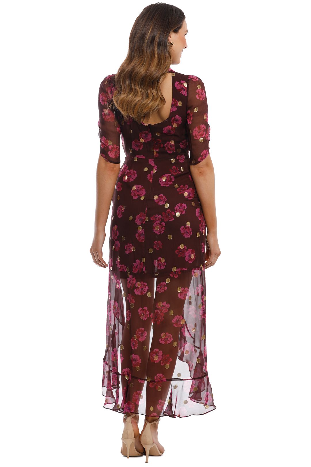 For Love and Lemons - Stella Maxi Dress - Purple - Back