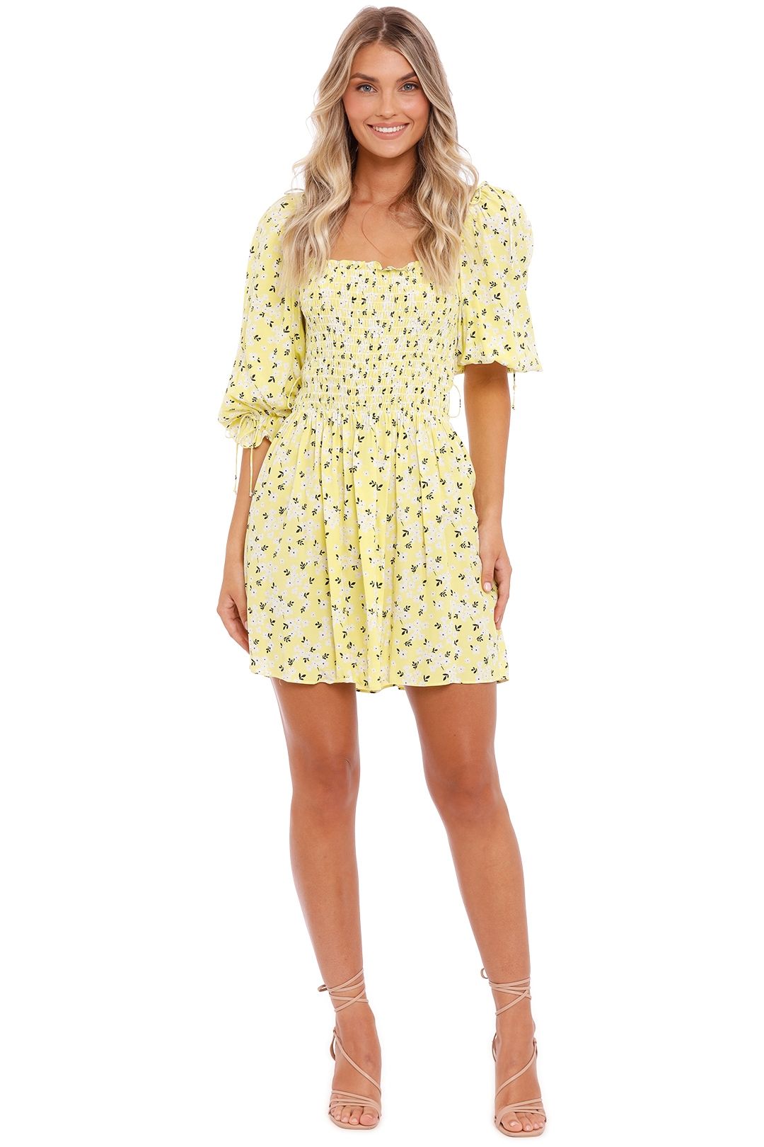 For Love and Lemons Chrysanthemum Mini Dress floral